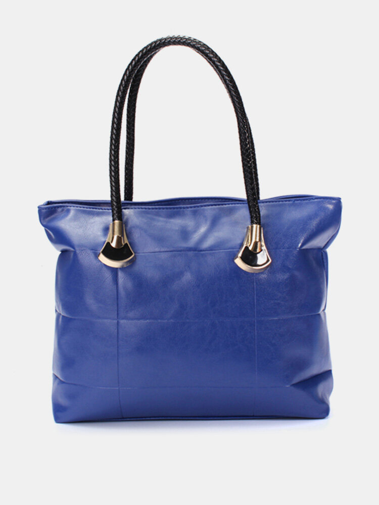 Women Candy Color Casual Elegant Handbags Ladies Leisure Zipper Shopping Shoulder Bags