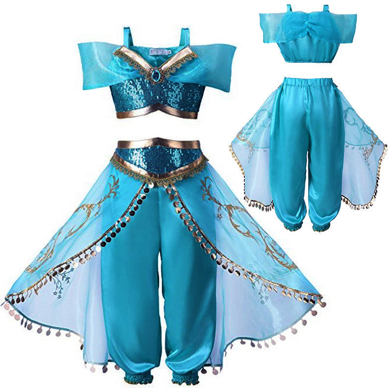 Princess Cosplay Girls Clothing Sets Kids Halloween Party Costume For 4Y-13Y