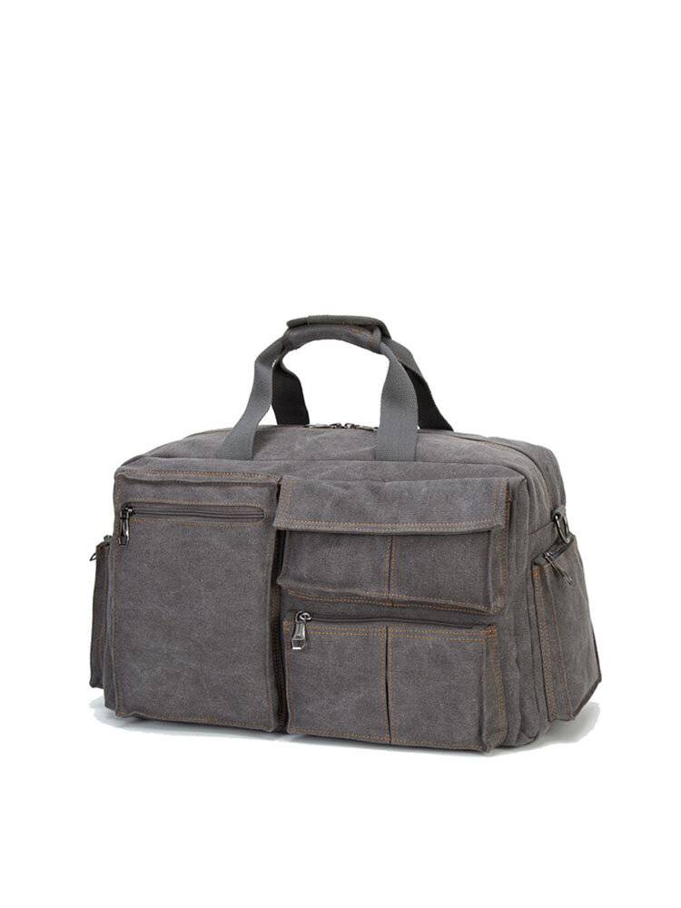 Canvas Clutch Bag Travel Business Laptop Bag Briefcase Crossbody Bag For Men