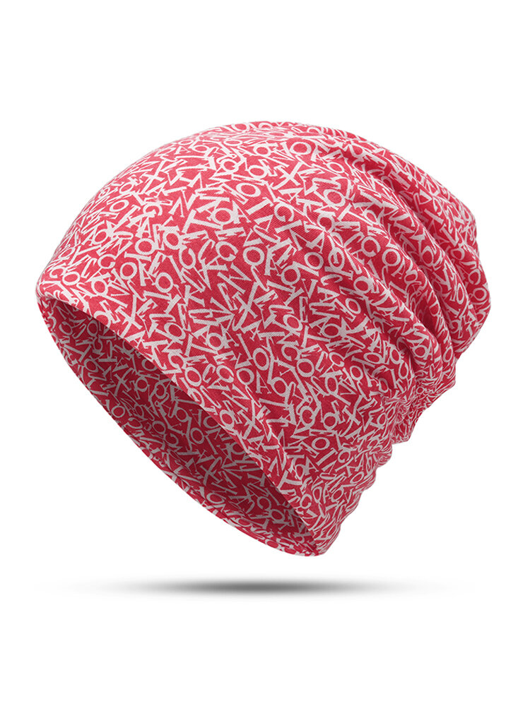 Unisex Useful Warm Wild Print Cotton Beanie Hat Outdoor Windproof For Both Head And Ear Warm Hat