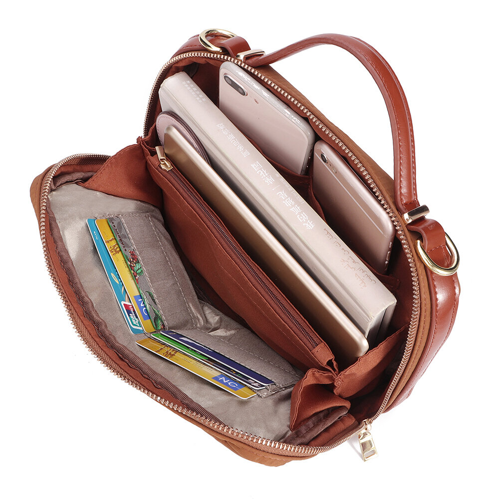 Women RFID Nylon Waterproof Crossbody Bag Multi-slots Handbag Shoulder Bag
