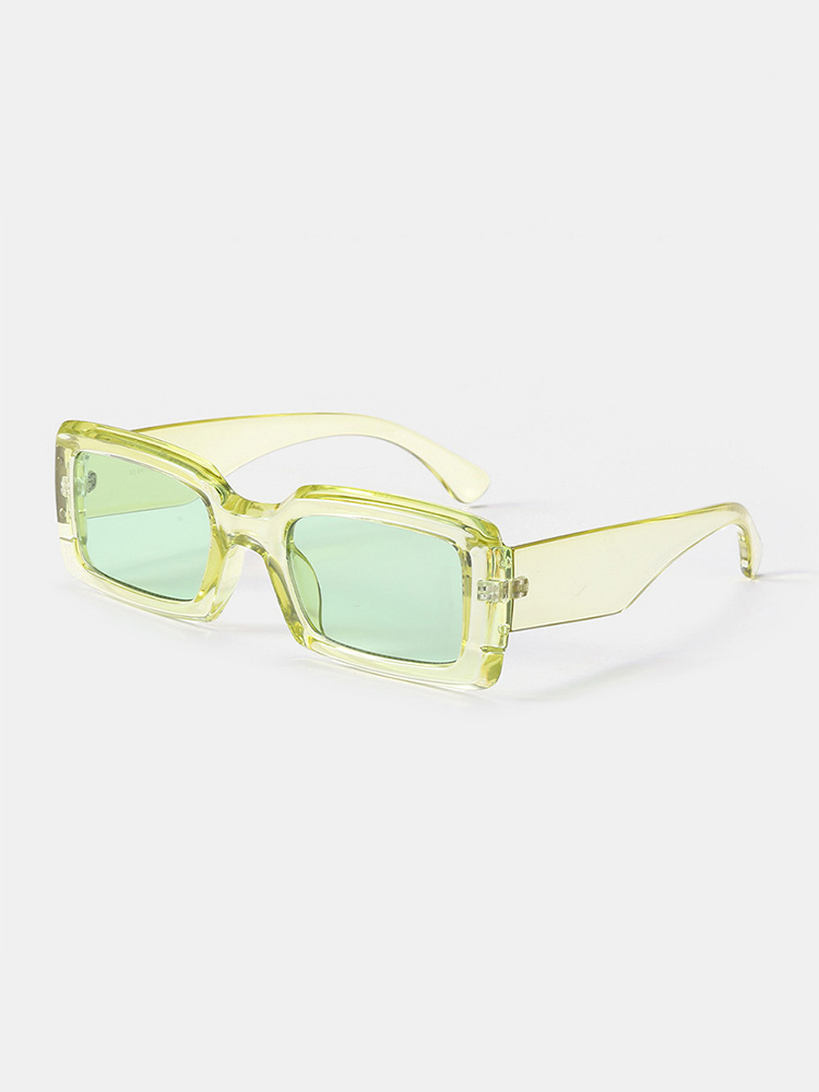 

Women AC Rectangular Full Frame Tinted Lens UV Protection Fashion Sunglasses