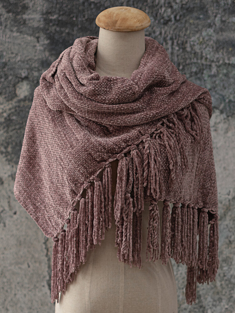 Women Scarf Chenille Soft And Comfortable Scarf Shawl Winter Shawl Wrap