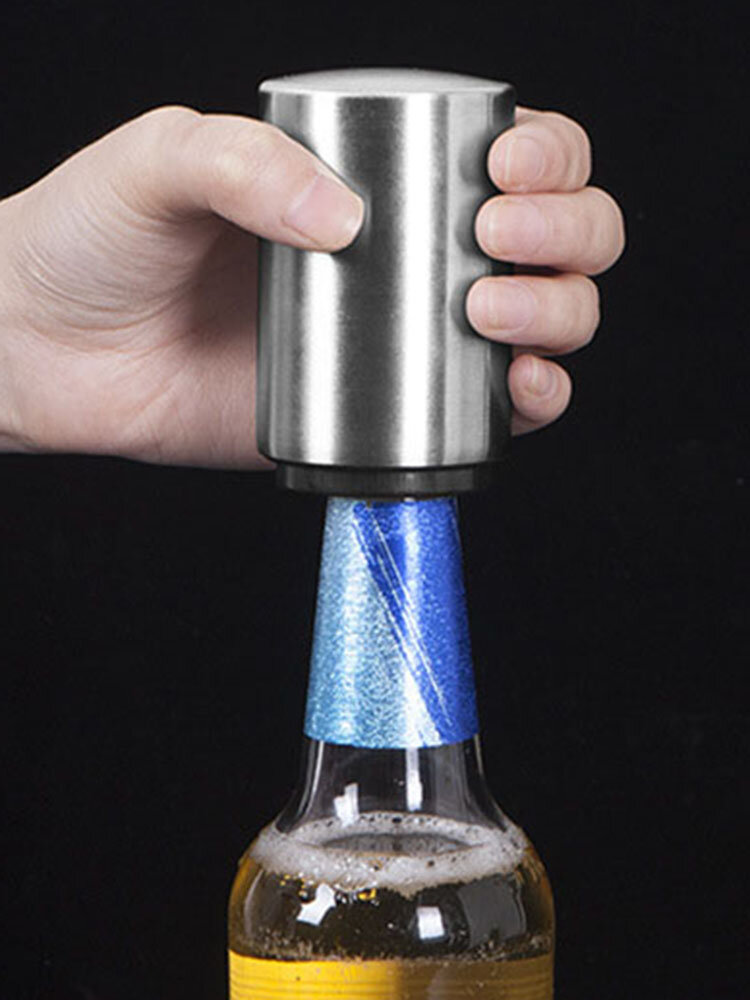 Apribottiglie automatico per birra in acciaio inossidabile Accessorio per bar da cucina Apribottiglie Forniture per la casa
