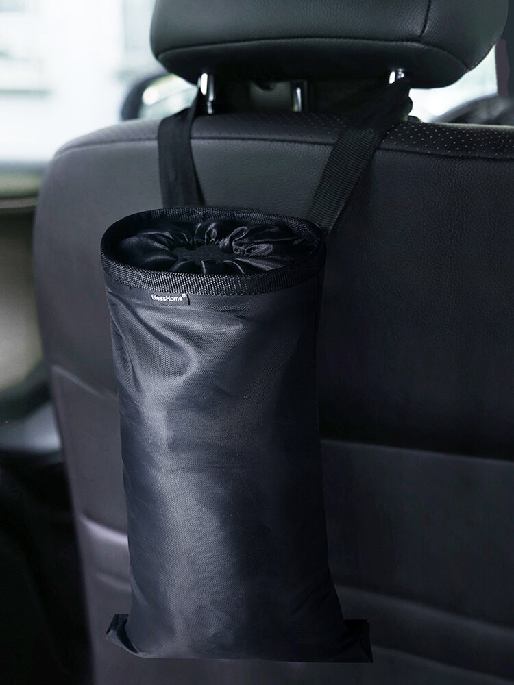 Car Seat Back Garbage Bag Oxford Cloth Portable Sundries Storage Bag