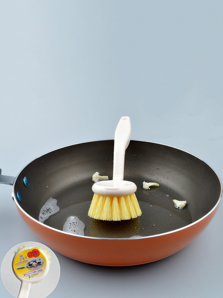 Japanese Style Simple Style White Pot Cleaning Brush