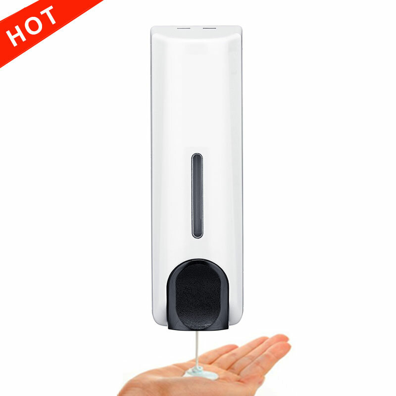 

Wall-Mounted Soap Dispenser Shampoo Hotel Hotel Shower Gel Box Hand Sanitizer Press Bottle Free Punch Disinfection, White