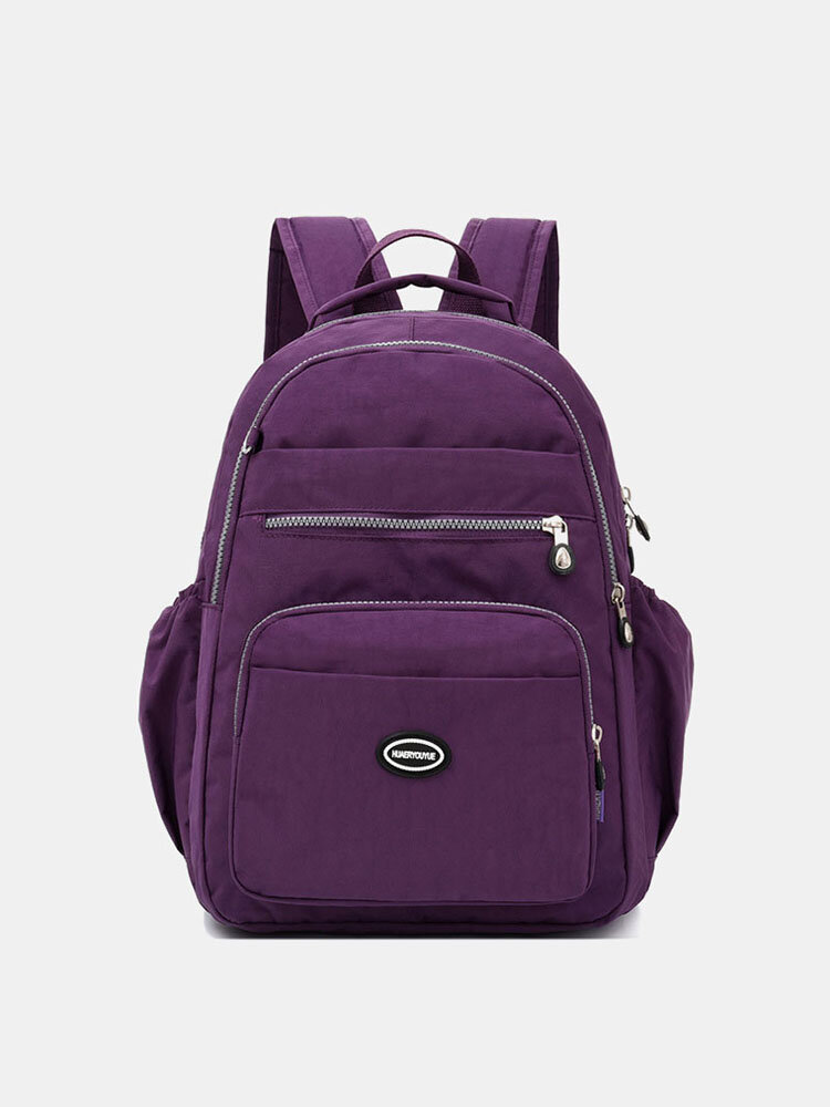 Men Women Nylon Water-Resistant Large Capacity Backpack Travel Bag