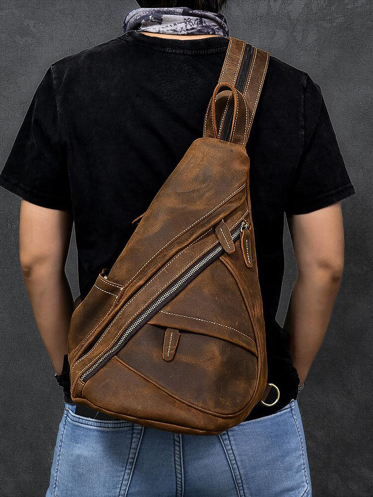 Vintage Multifunction Multi-Carry Wear-Resistant Faux Fur Multi-pockets Casual Crossbody Bag Shoulder Bag