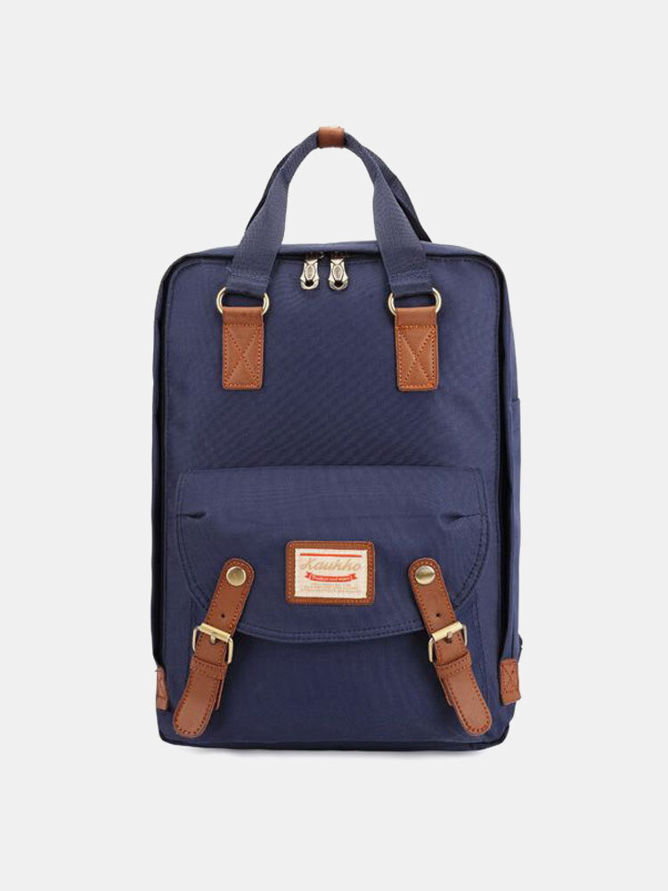 KAUKKO Men Nylon Casual Backpack Outdoor Computer Shoulders Bag Handbag 