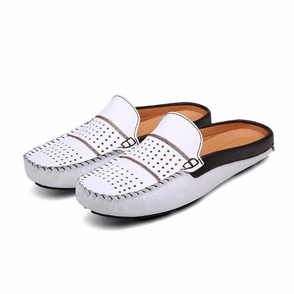 Men Hollow Out Breathable Slip On Open 