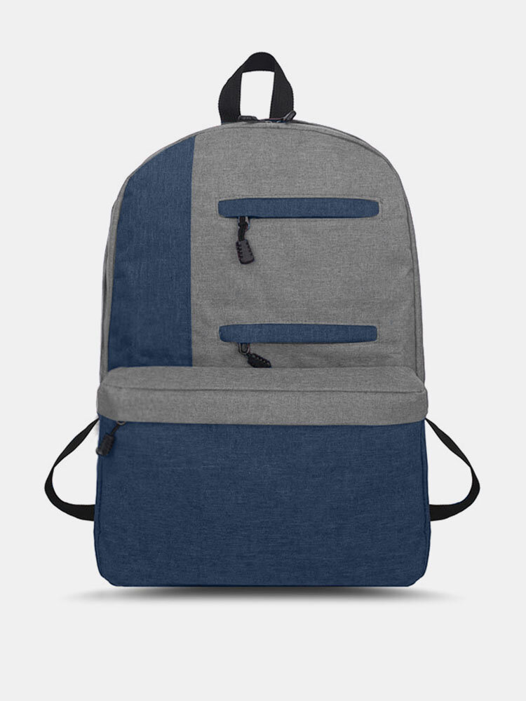 Men's Nylon Leisure Backpack Breathable Waterproof External Travel Backpack High-capacity Sports Travel Computer Bag