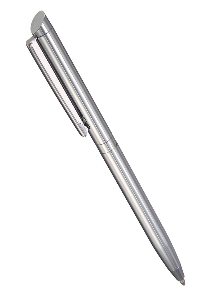 Rotating Metal Ballpoint Pen Stainless Steel Ball Pen Steel Bar Pen Commercial Stationery Pen