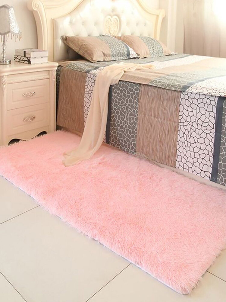 90x160cm Fashion Mat Bedroom Floor Mat Fluffy Blanket Nonslip Home Cushion Rug		