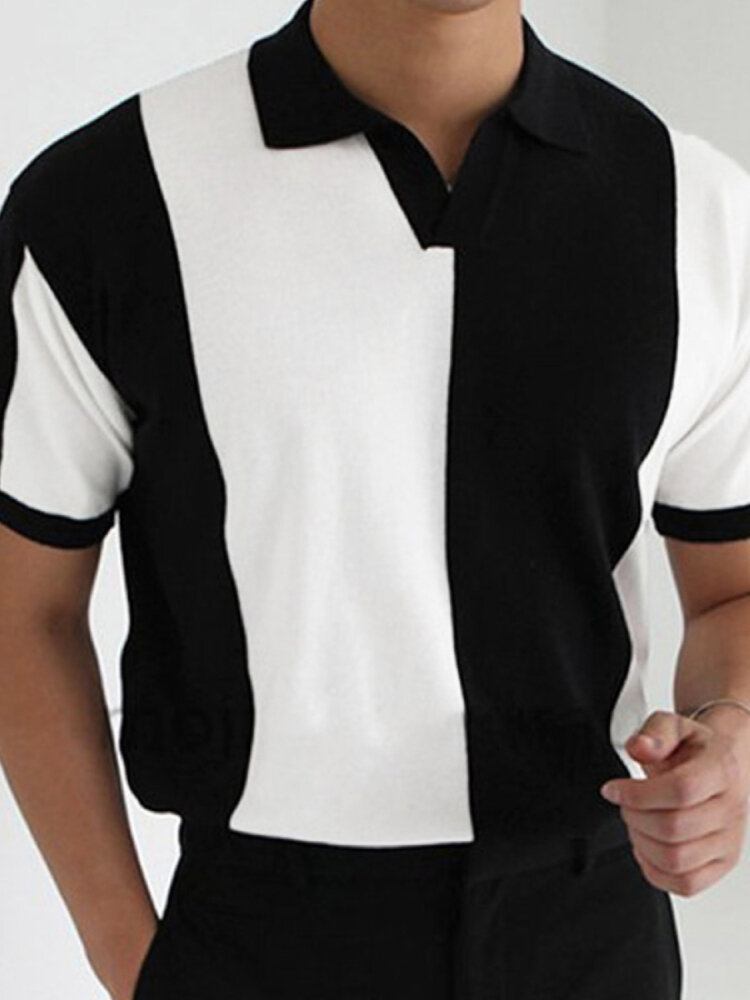 Chemise de golf décontractée à manches courtes pour hommes