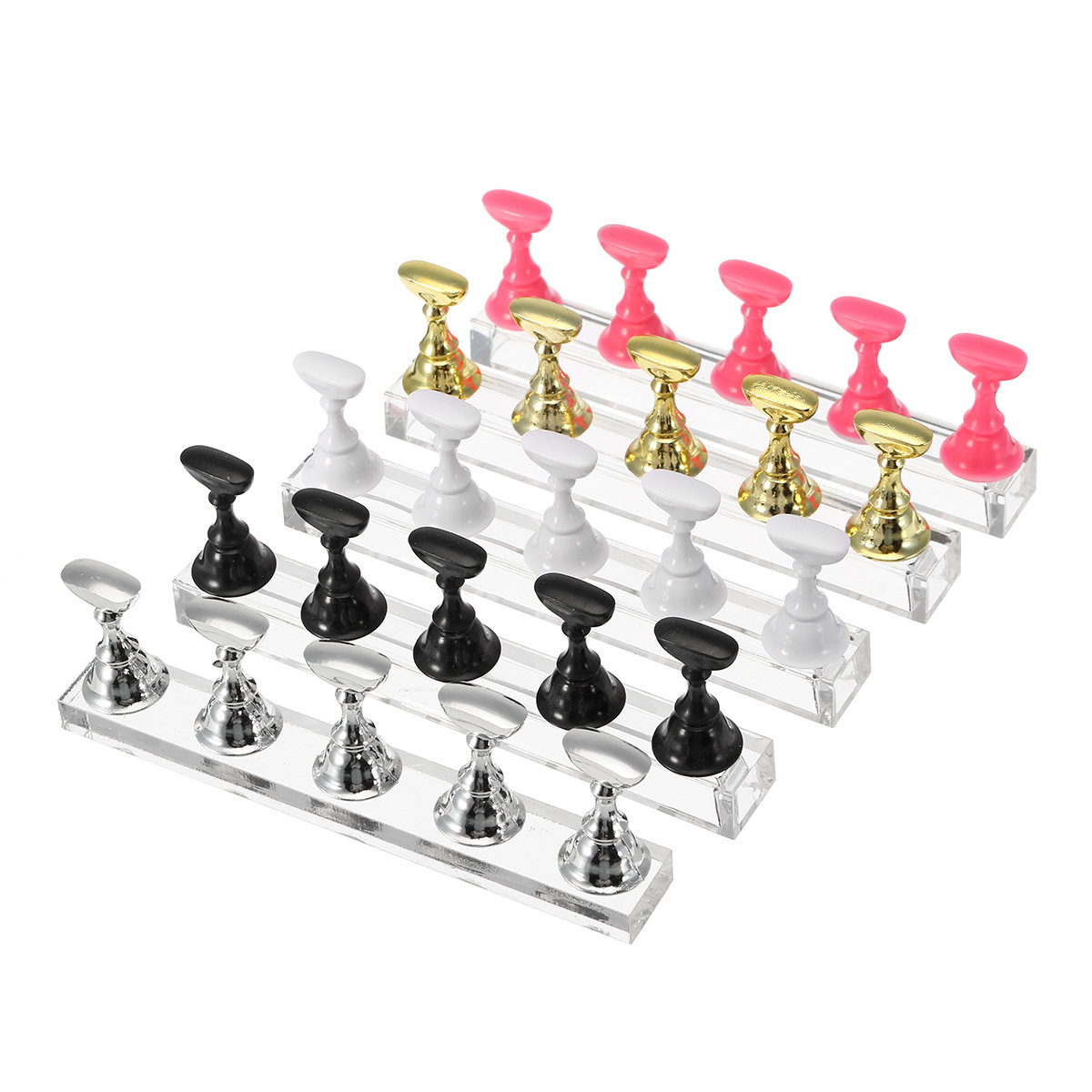 False Nail Tips Display Stand Set Nail Showing Shelf Practice Manicure Tool