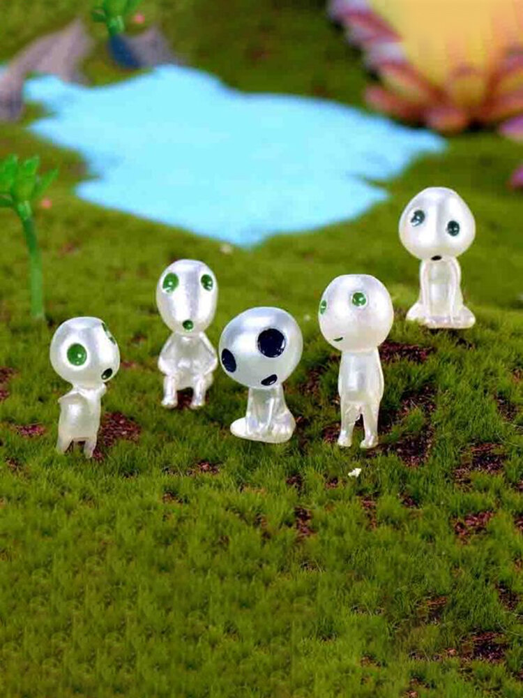 1 PC Resin Light Luminous Stand Sit Tree Elves Miniature Cartoon Character Gift Handicraft Collectibles Home Garden Deco от Newchic WW