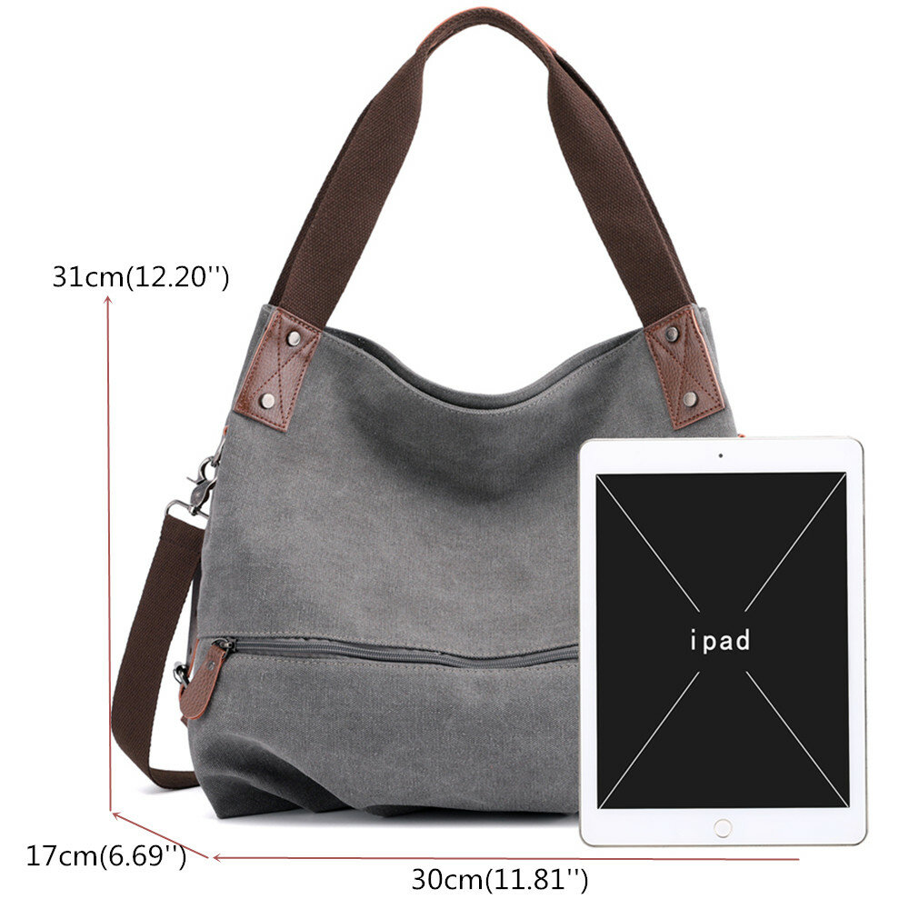 KVKY Canvas Tote Handbags Simple Shoulder Bags Summer Shopping Bags