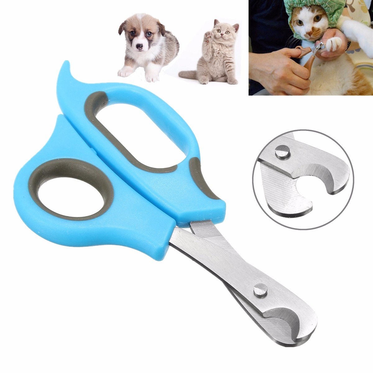 Pet Dog Cat Grooming Nail Toe Claw Clippers Scissors Trimmer Groomer Cutter
