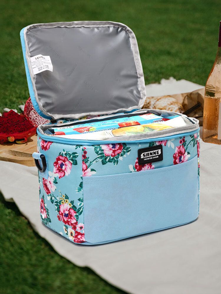 JOSEKO Women's Polyester Outdoor Insulation Bag Portable Picnic Bento Bag Lunch Box Bag Refrigerated Ice Bag