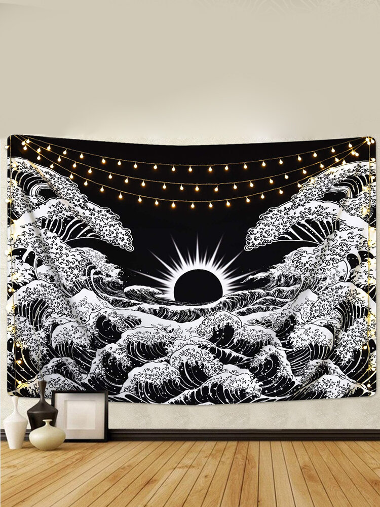 

Sun Moon Mountain Mandala Pattern Tapestry Wall Hanging Tapestries Living Room Bedroom Decoration