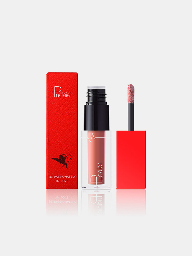 Maroon Matte Lip Gloss Long-Lasting Liquid Lipstick Waterproof Lip Gloss Lip Makeup