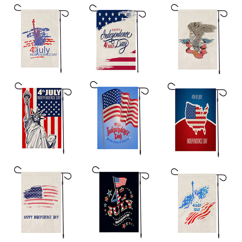

American Independence Day Garden Banner Holiday Flag National Flag Double-Sided Digital Printing