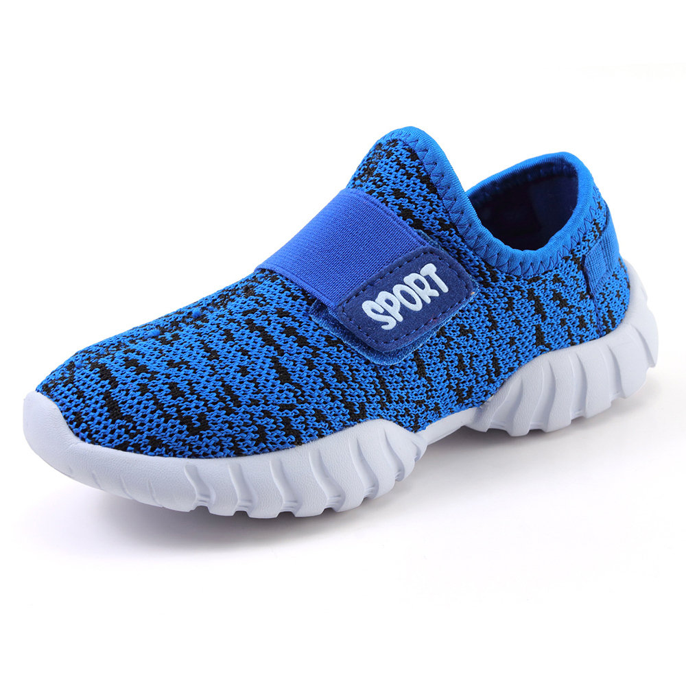 Unisex Kids Mesh Breathable Hook Loop Comfy Casual Shoes For Youth Kids