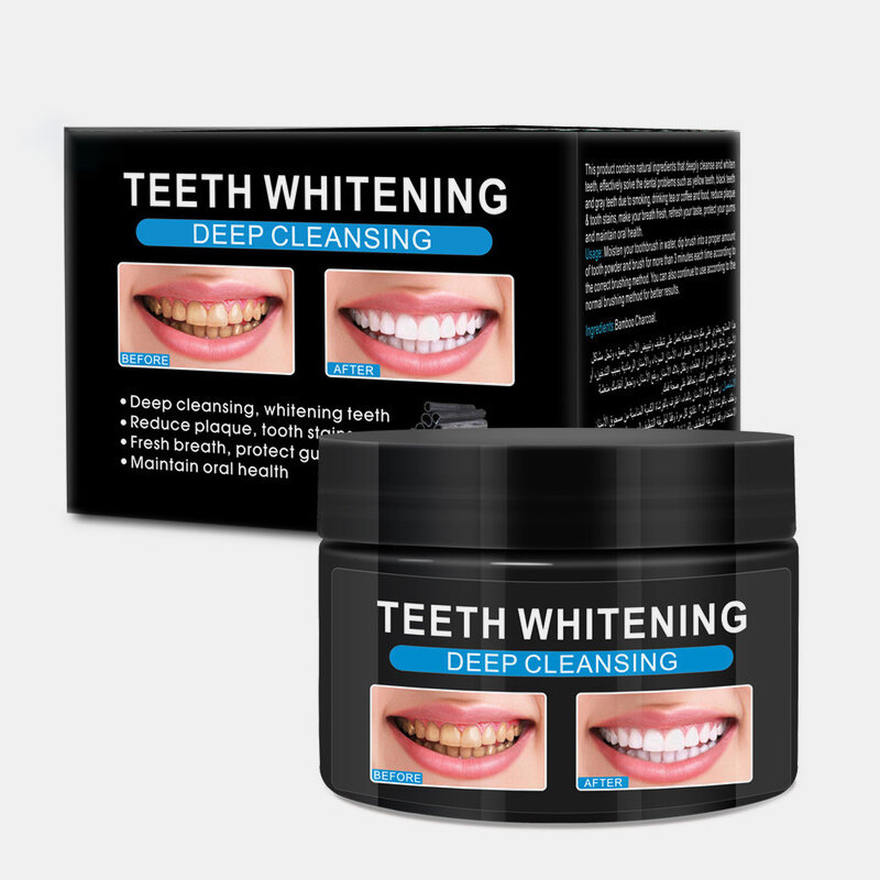 

Natural Teeth Whitening Bamboo Charcoal Powder Teeth Whitening Repair Remove Stains Teeth Care
