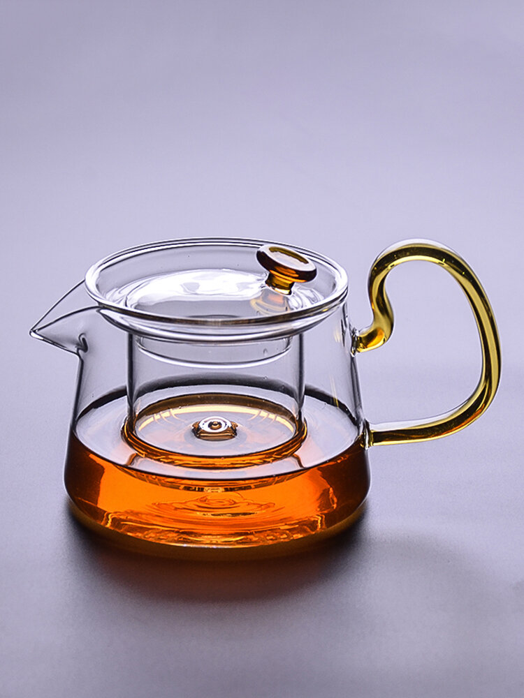 550ml Heat-resistant Glass Teapot Kettle Boiling Flower Tea Set with Filter