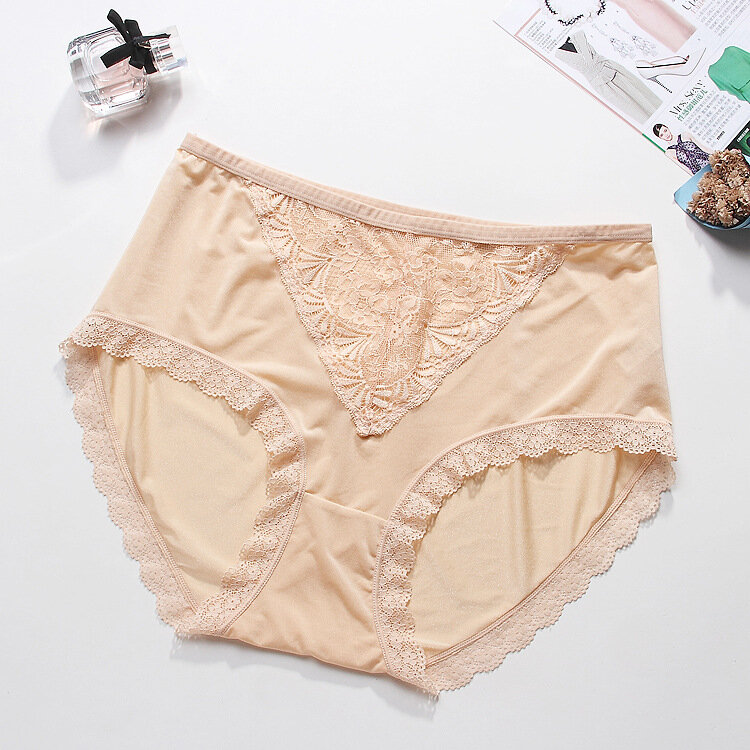 Plus Size Lace High Wasited Tummy Shaping Panties