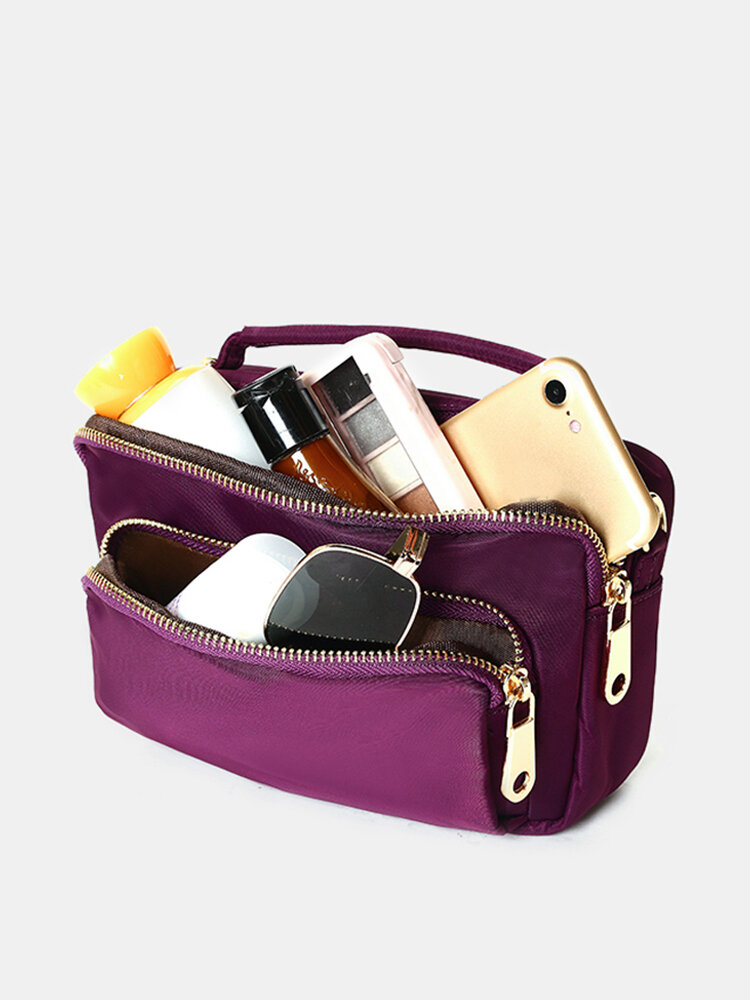 Women Nylon Clutches Bags Functional Phone Bag Crossbody Bag