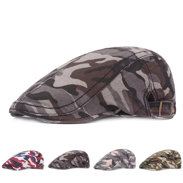Camouflage Cloth Beret Outdoor Leisure Forward Cap Newsboy hat