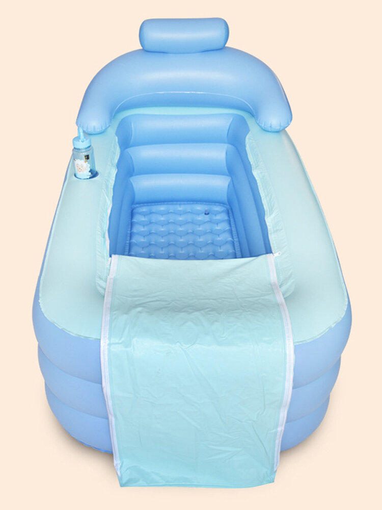 160 *84* 64cm Foldable Inflatable Bath Tub PVC Adult Bathtub With Air Pump