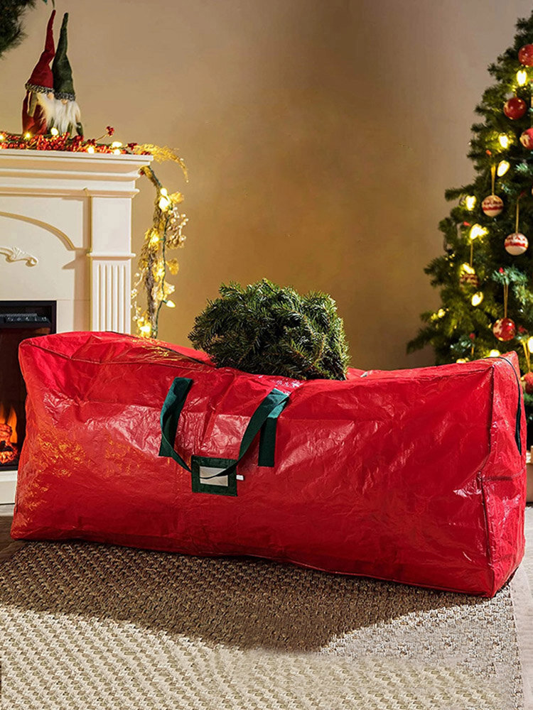 1 PC Daily Home Waterproof  Wear-Resistant Christmas Tree PE Storage Zipper Bag