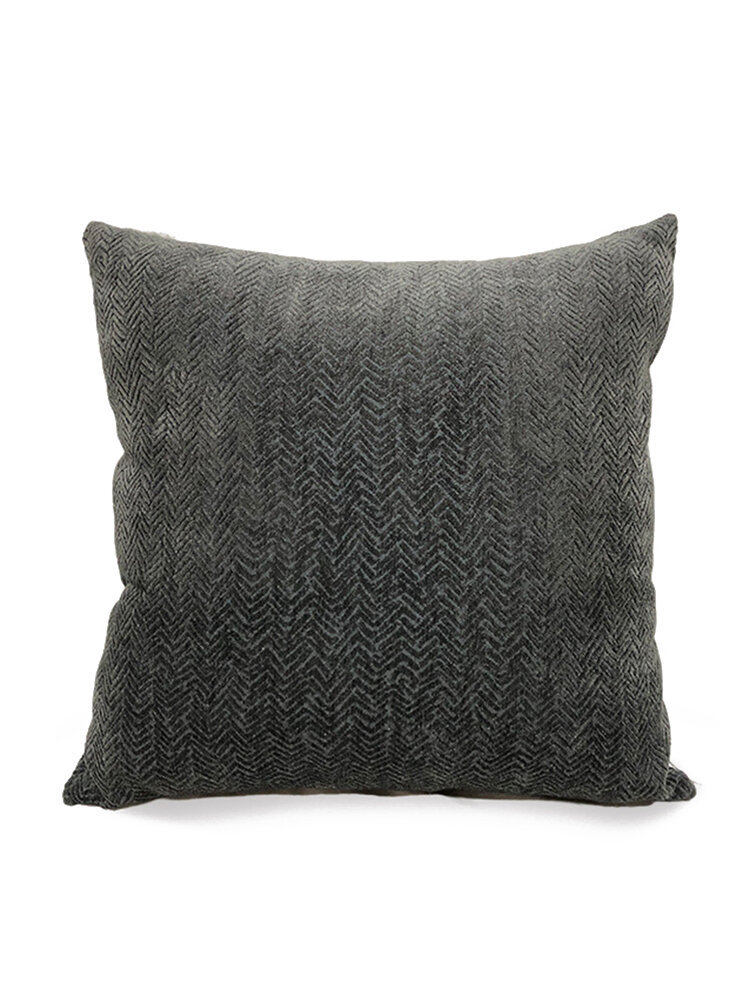 Nordic Three-dimensional Pattern Cushion Chenille Jacquard Pillow Home Bedroom Square Pillowcase