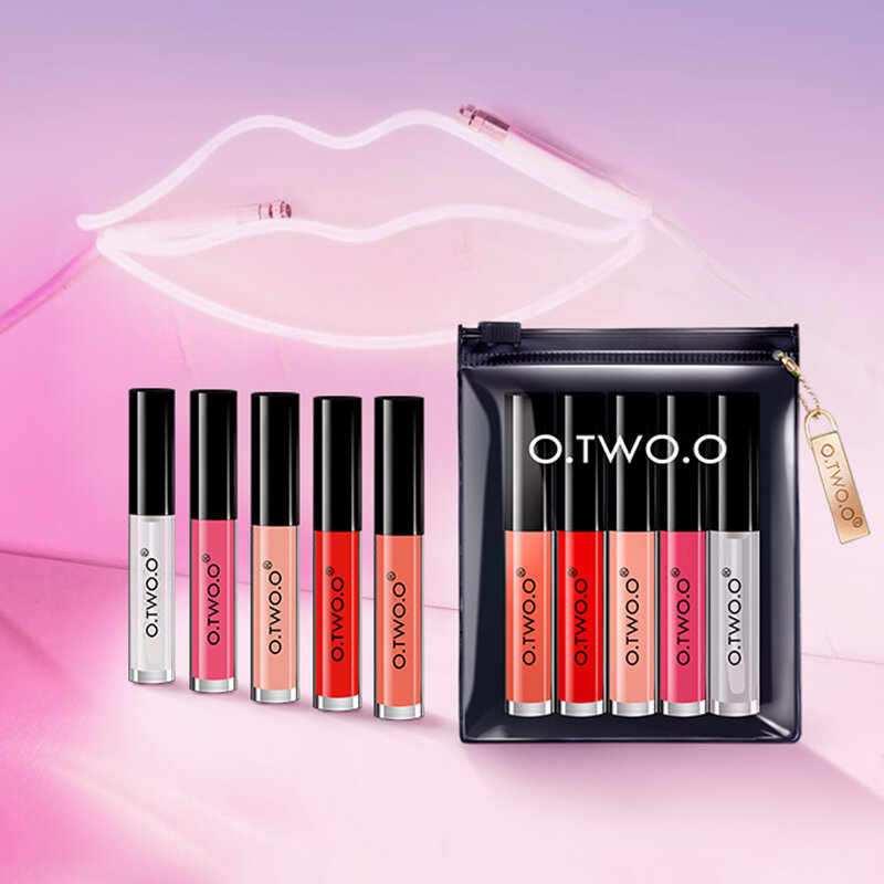 Liquid Lipstick Kit Long Lasting Soft Texture Lip Gloss Matte Lipgloss Lip Oil Makeup Set Comestic