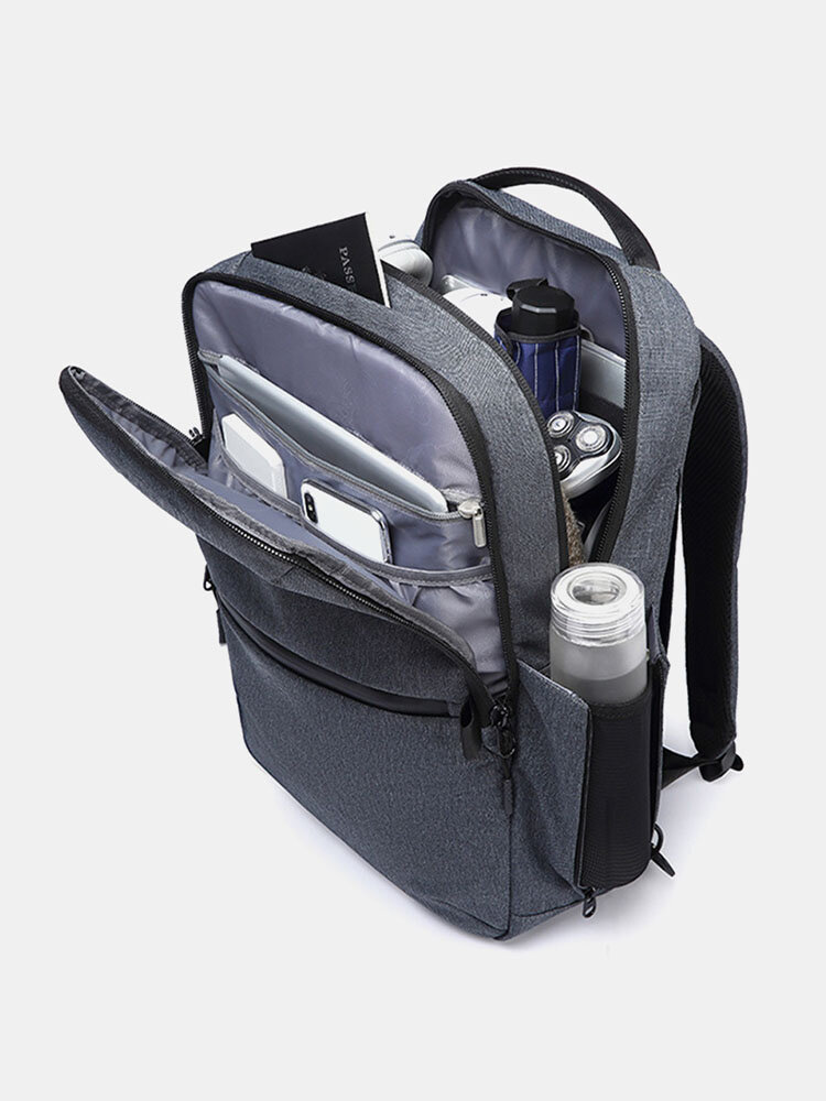 Splashproof Soild Dual Purpose Large Capacity Multi-pockets 15.6 Inch Laptop Business Backpack Satchel
