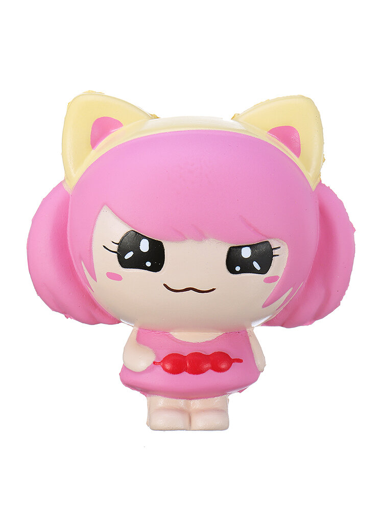 Pinkes kleines Mädchen Squishy Cute Puppe Geschenk 