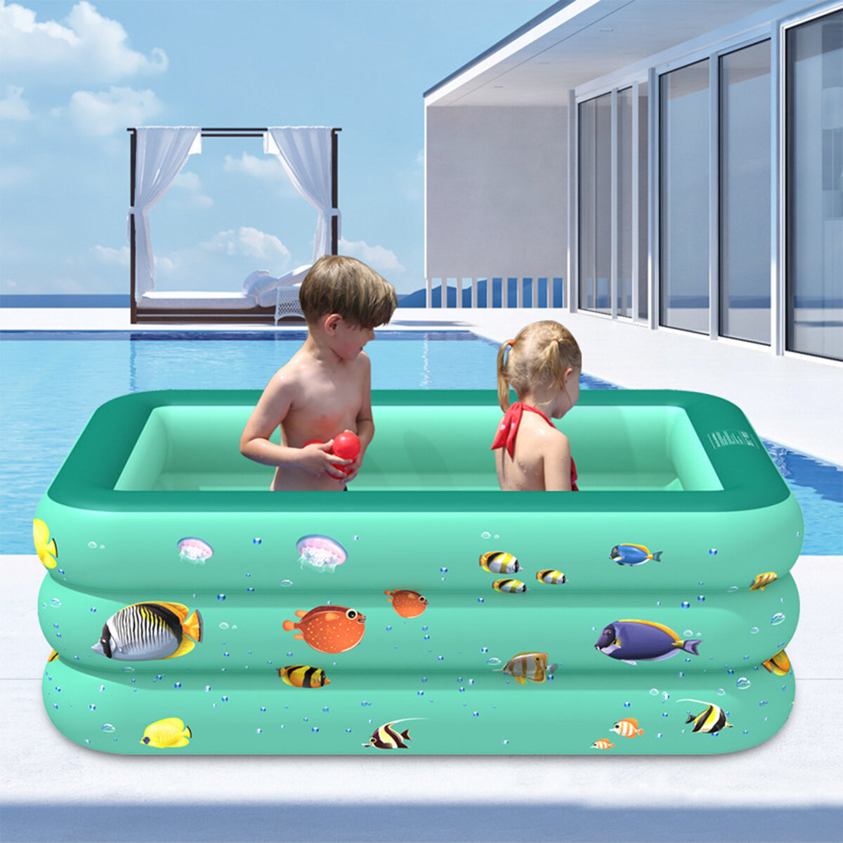 

Children's Swimming Pool Infant Inflatable Ocean Ball Pool Children Increase Thick Paddling Pool