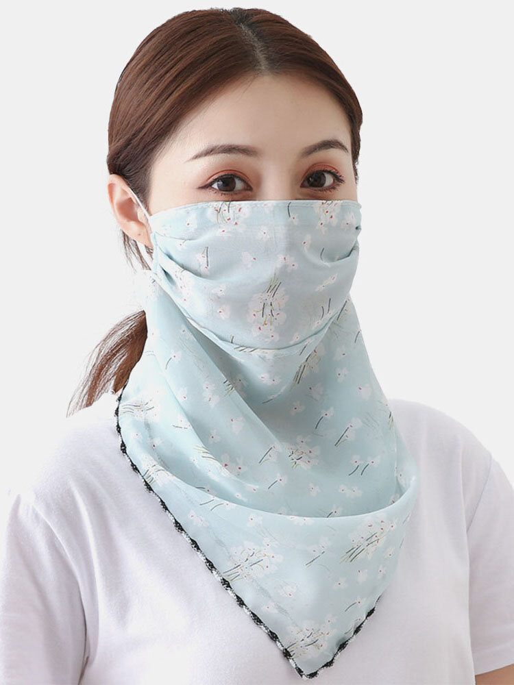Impressão verão pescoço protetor solar cachecol Máscara equitação ao ar livre de secagem rápida respirável Máscara 
