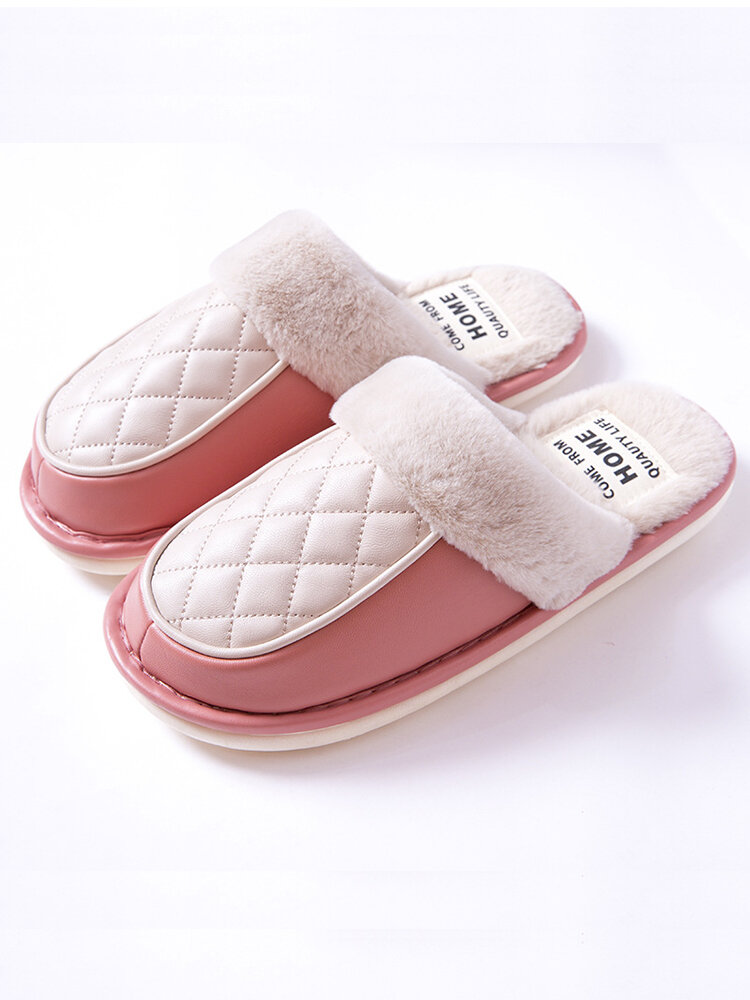 Women Waterproof Soft Comfy Warm Home Slippers