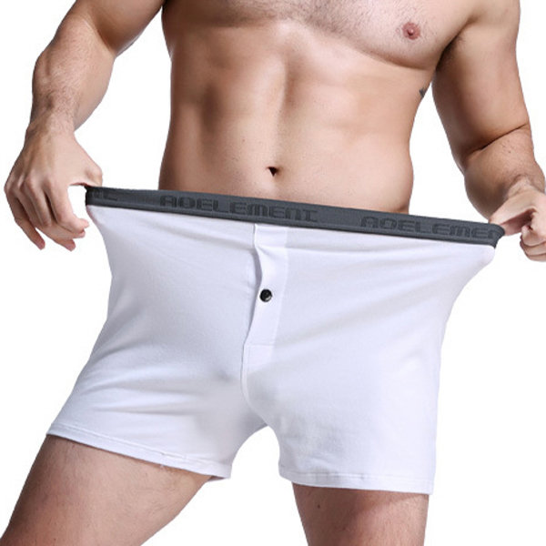 

Arrow Pants Loose Front Opening Mid Waist Boxers Shorts for Men, Black