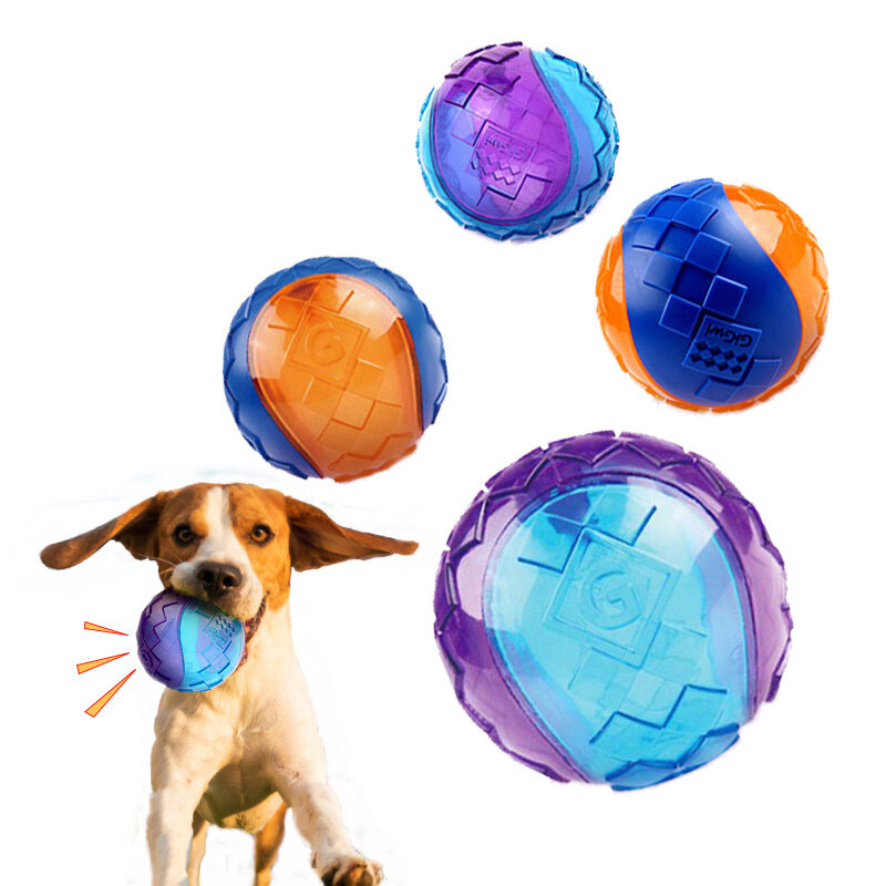 

Dog Chew Toy Ball Interactive Dog Training Inflatable Grind Teeth Ball For Home Outdoor Games