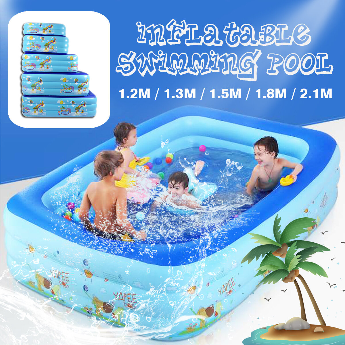 

Summer Inflatable Children' Pool Swimming Center Water Park Foldable Pools