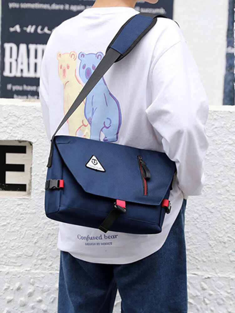 Men Large Capacity Waterproof Multi-pocket Shoulder Bag Crossbody Bag