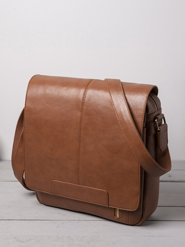 Vintage Flap Design Stitch Trim Crossbody Bag Sling Bag