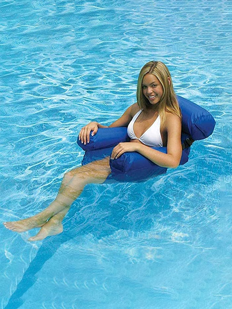 Inflatable Water Hammock Floating Chair Summer Pool Lounge Water Amusement H