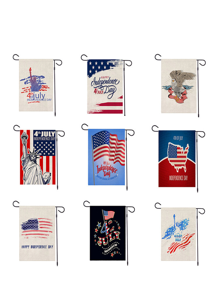 American Independence Day Garden Banner Holiday Flag National Flag Double-Sided Digital Printing