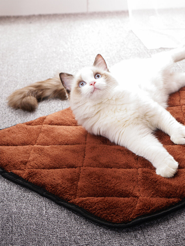 Plus Velvet Thick Winter Pet Mat Dog Cushion Waterproof Anti-Hair Kennel Mat